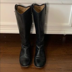 Black Frye Melissa Button Boots Size 6.5